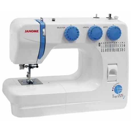 Швейная машина Janome Top 22S, бело-голубой