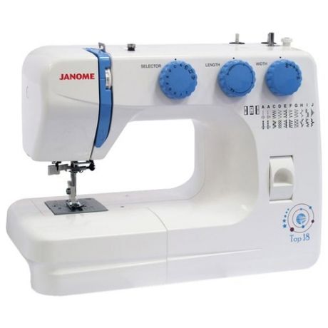 Швейная машина Janome Top 18, бело-голубой