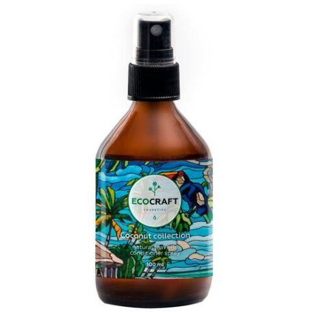 EcoCraft несмываемый спрей-кондиционер для волос Coconut collection Кокосовая коллекция, 100 мл