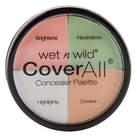 Набор корректоров для лица WET N WILD Coverall Concealer Palette E61462, 4 тона