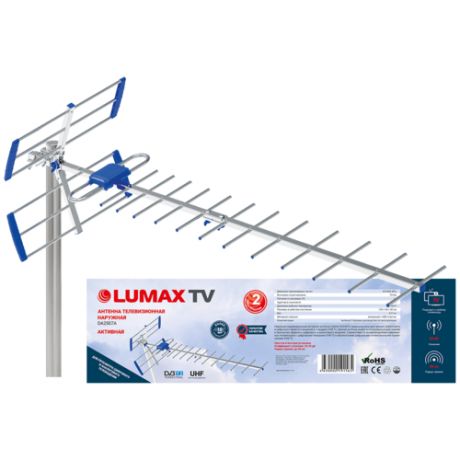Антенна наружная Lumax DA2507A, активная (до 40-55 км)