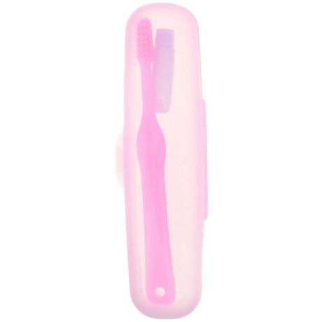 Gosepura travel набор дорожный в футляре розовый маленький, зуная щетка и зубная паста, 3 гр