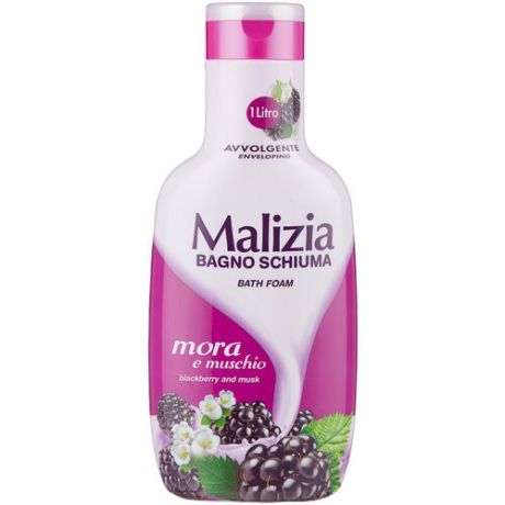 Malizia Пена для ванн Blackberry and musk, 1 л