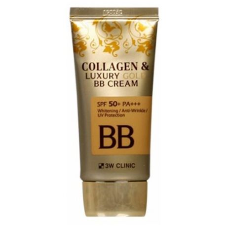 3W Clinic BB крем Collagen & Luxury Gold, SPF 50, 50 мл