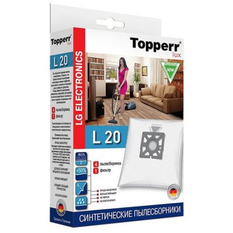 Topperr Синтетические пылесборники L20 4 шт.