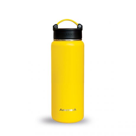 Термос питьевой вакуумный, бытовой "Арктика" 708-530, желтый, 530 мл