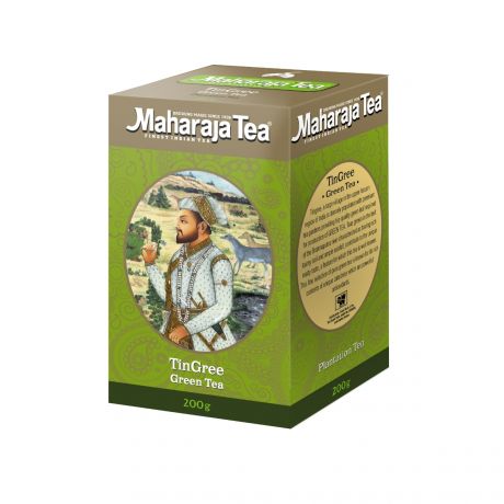 Чай "Махараджа" индийский зелёный Ассам "Тингри" 200 г