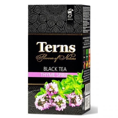 Terns THYME SPIRIT, чай черный ароматизированный, 25 саше