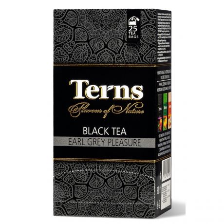 Terns EARL GREY PLEASURE, чай черный ароматизированный, 25 саше
