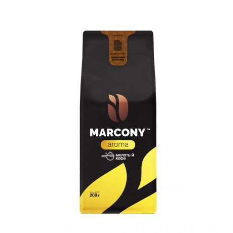 Кофе молотый Marcony AROMA со вкусом Баварского шоколада 200 г
