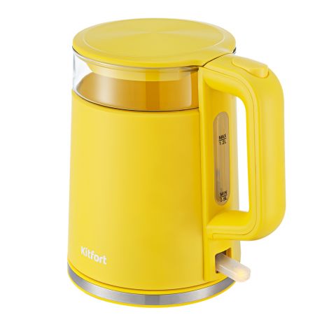 Чайник электрический Kitfort, желтый, KT-6124-5