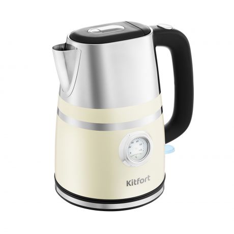 Чайник электрический Kitfort, бежевый, KT-670-3