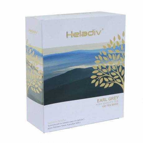 Чай черный пакетированный HELADIV HELADIV HD EARL GREY, 100 пак