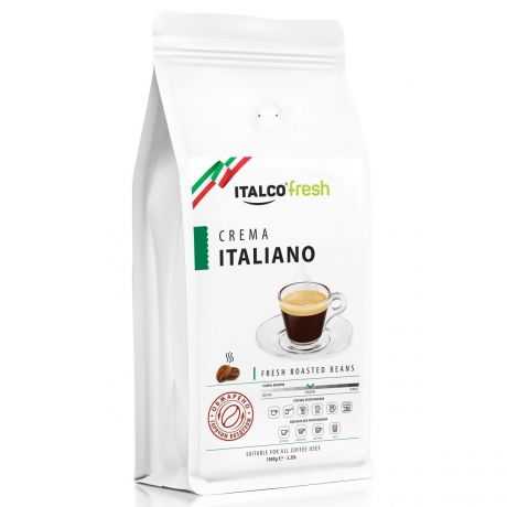 Кофе жареный в зернах Italco Crema Italiano 1000 г