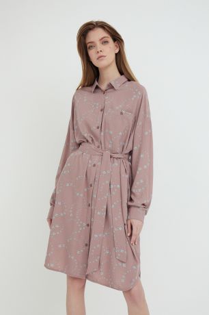 Finn-Flare платье-рубашка с цветочным принтом