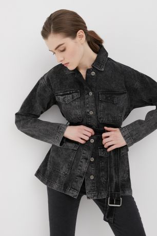 Finn-Flare джинсовая женская куртка с поясом