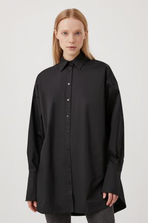Finn-Flare удлиненная женская рубашка оверсайз с манжетами