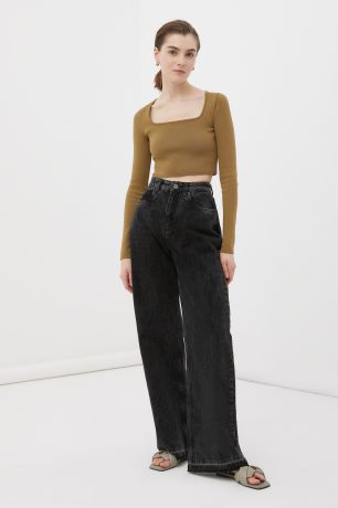Finn-Flare джинсы женские с широкими брючинами