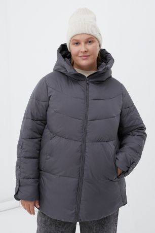 Finn-Flare утепленная стеганая куртка женская с капюшоном