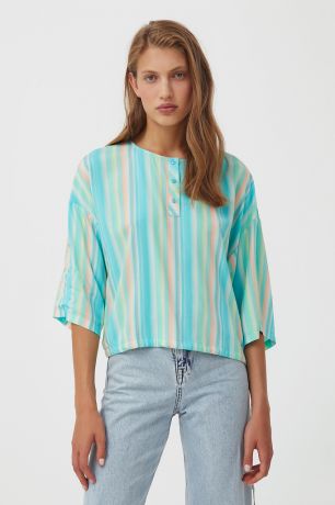 Finn-Flare блузка с полосатым принтом