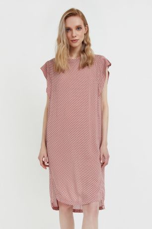 Finn-Flare платье из вискозы с геометричным принтом