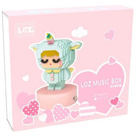 Конструктор LOZ MusicBox 9855 Музыкальная шкатулка Спящий малыш