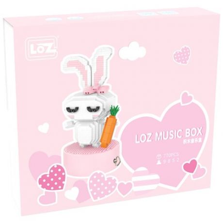 Конструктор LOZ MusicBox 9852 Музыкальная шкатулка Кролик