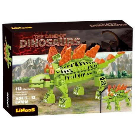 Конструктор LiNoos The land of Dinosaurs LN7018 Cтикозавр зеленый