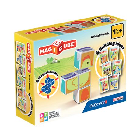 Конструктор GEOMAG Magicube 132-4 Друзья-зверюшки