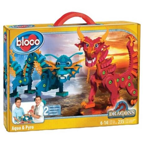 Конструктор Bloco Dragon 35001 Огненный и водяной драконы