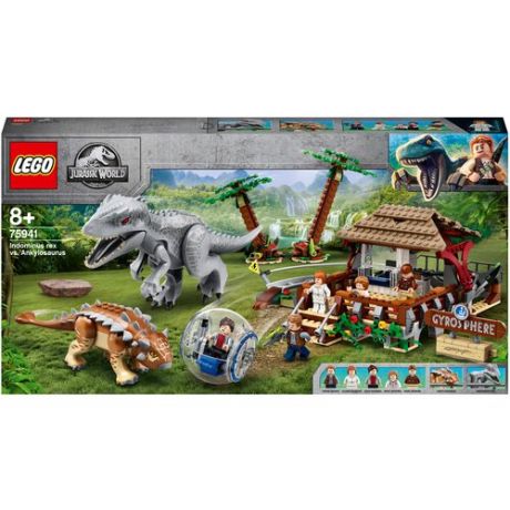 Конструктор Lego Jurassic World 75941 Констректор LEGO Jurassic World 75941 Индоминус-рекс против анкилозавра