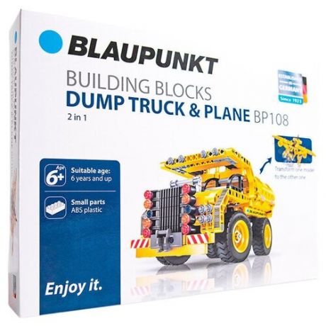 Конструктор Blaupunkt Building Block BP108 Dump Truck & Plane 2 in 1