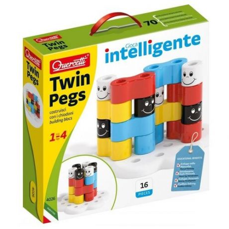 Строительный конструктор Twin Pegs 16 деталей для малышей от 1 года
