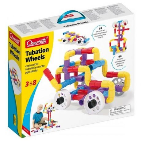 Конструктор Tubation Wheels 68 деталей для детей старше 3 лет