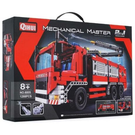 Конструктор QiHui Mechanical Master 6805 Пожарная машина