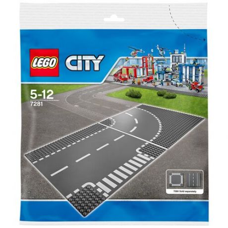 Конструктор Lego City 7281 Т-образный перекресток и поворот