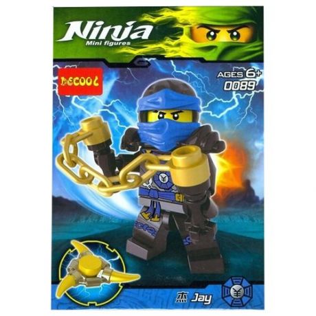 Конструктор Jisi bricks (Decool) Ninja 0089 Jay