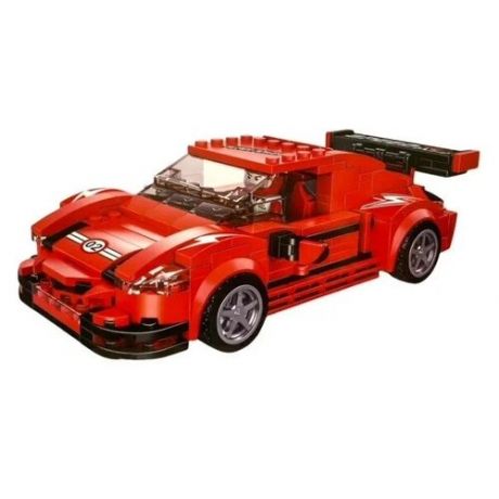 Конструктор гоночная машина красная MECHANIC Спорткар Быстрое пламя, модель 404 детали