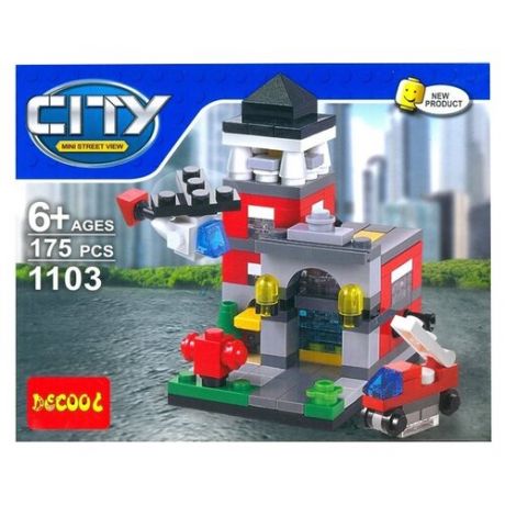 Конструктор Jisi bricks (Decool) City 1103 Пожарная станция