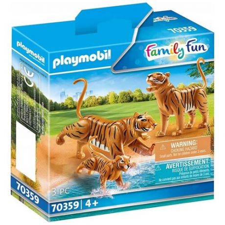 Набор с элементами конструктора Playmobil Family Fun 70359 Тигры с тигренком