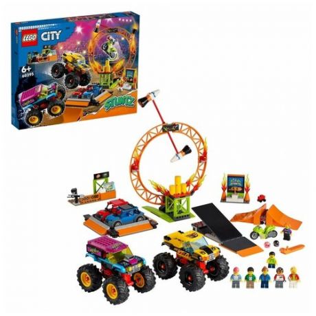 Конструктор LEGO City Арена для шоу каскадёров 60295