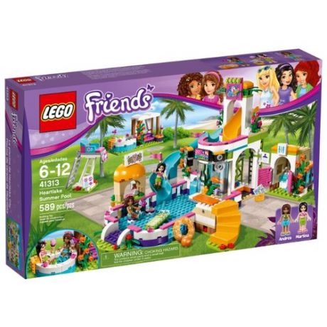 Конструктор LEGO LEGO Friends 41313 Летний бассейн Хартлейка
