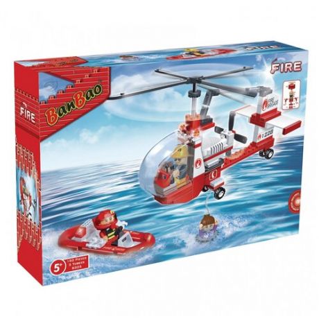 Конструктор BanBao Пожарные 8305 Маленький спасательный вертолет