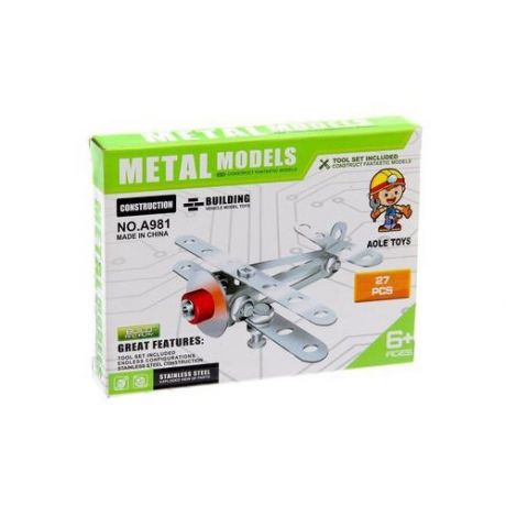 Конструктор Aole Toys Metal Models A981 Самолётик