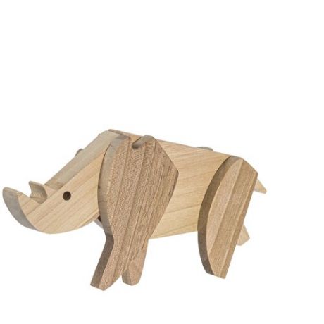 Конструктор деревянный Wood AMT носорог