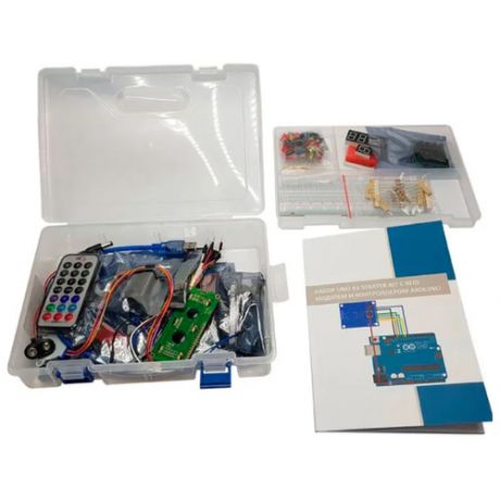 Набор UNO R3 Starter Kit с RFID модулем, контроллером, совместимым со средой Arduino, и 12 уроками в среде Scratch