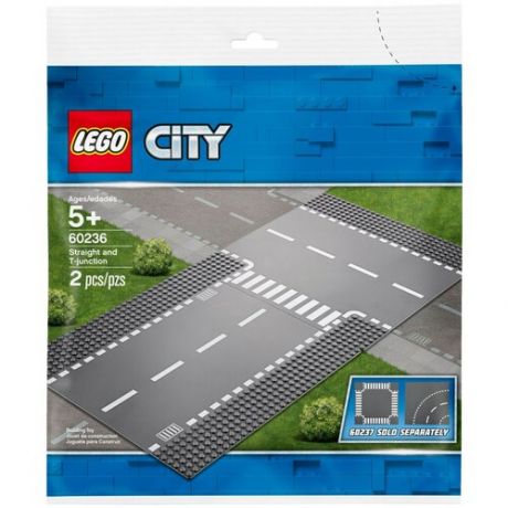 LEGO City Конструктор Прямой и Т-образный перекресток, 60236