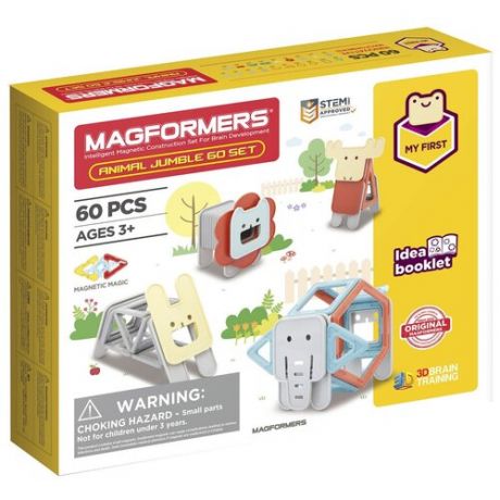Конструктор Magformers My First 702015-60 Веселые зверюшки