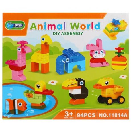 Конструктор Yikita Toys Animal World 11814A Мир животных