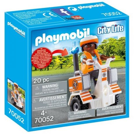 Набор с элементами конструктора Playmobil City Life 70052 Спасатель на сигвее